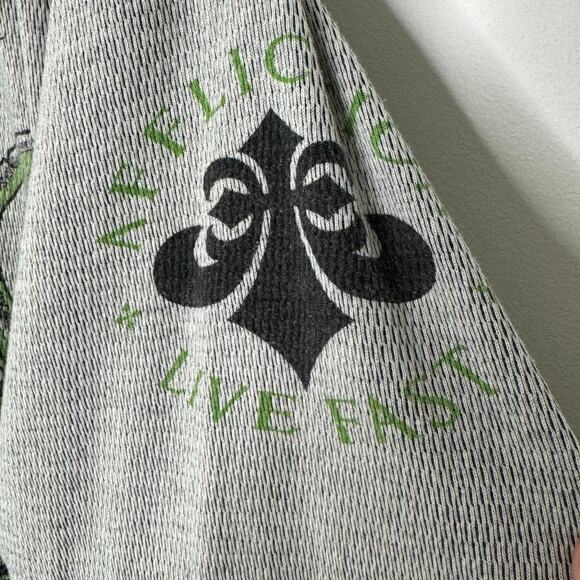 Affliction raw hem reversible shirt Mens 2XL Gray - Picture 8 of 14